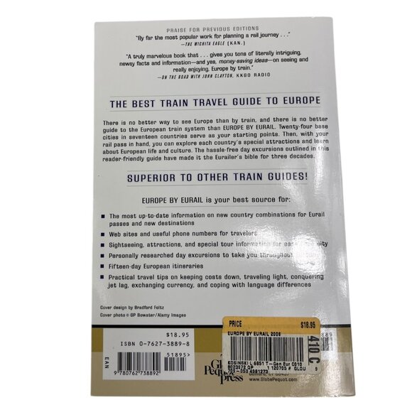 Europe by Eurorail 2006, 30th: Touring Europe by Train Paperback Book - Picture 2 of 13